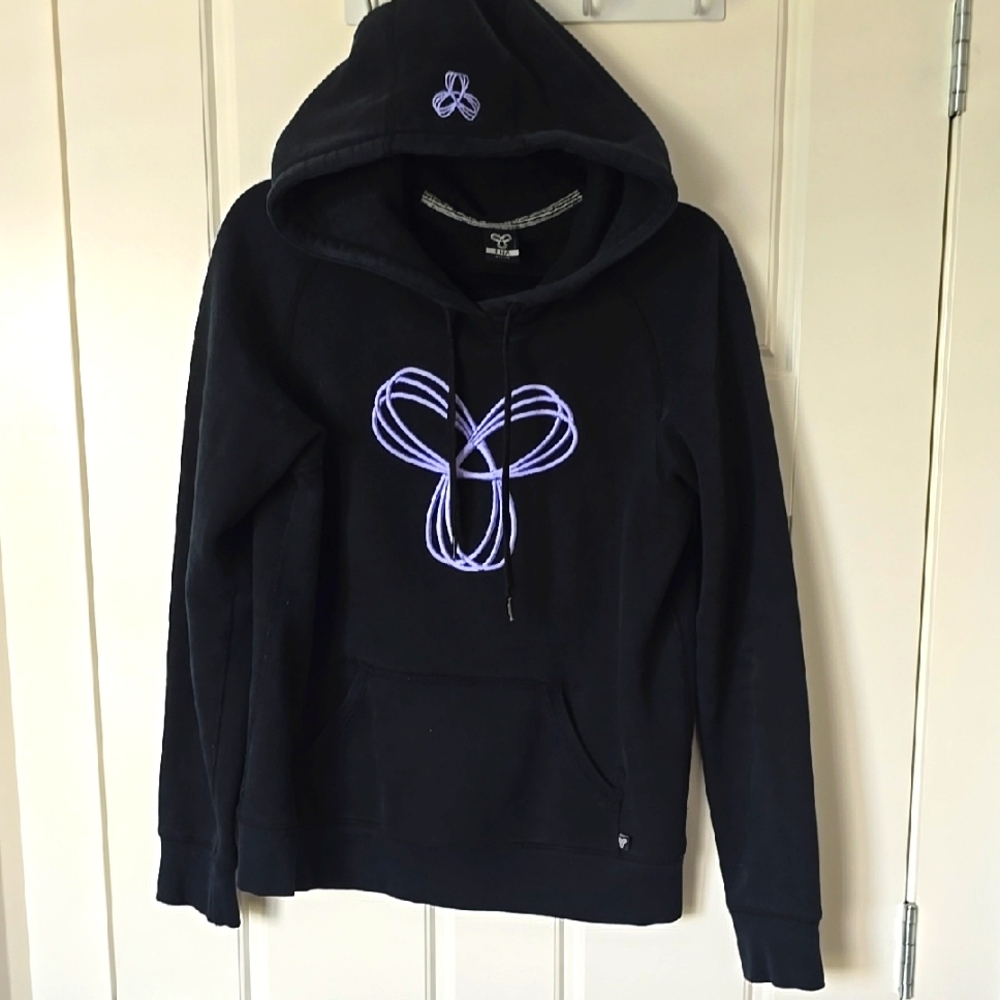 TNA Black and Purple Graphic Hoodie